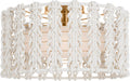 Catania 17" Flush Mount | Antique-Burnished Brass | Cream Braided Rope