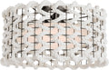 Catania 17" Flush Mount | Bronze | Cream Woven Rope
