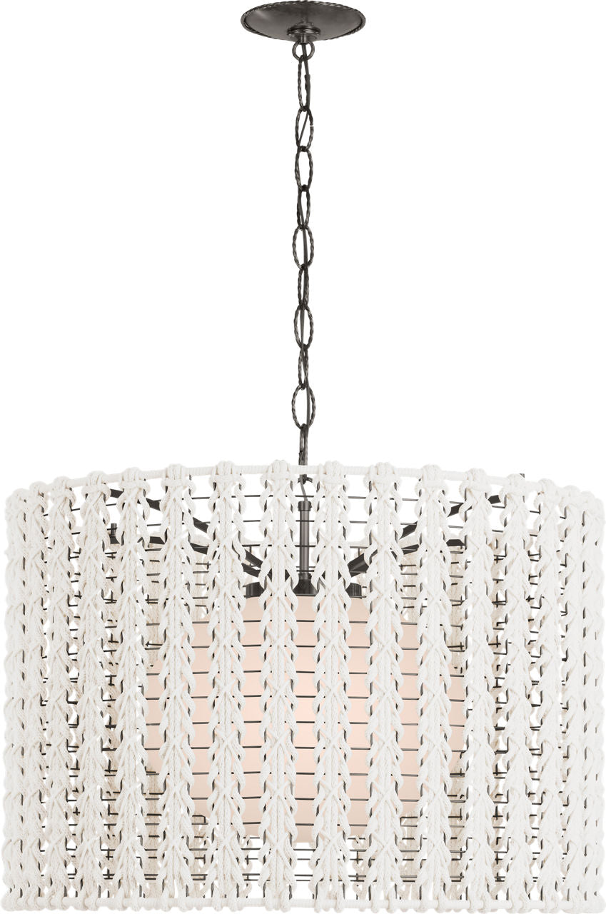 Catania 30" Hanging Shade | Bronze | Cream Braided Rope