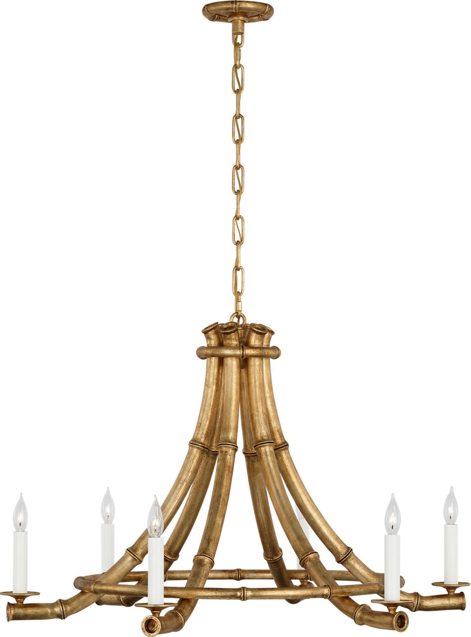 Alana 39" Chandelier | Gilded Plaster