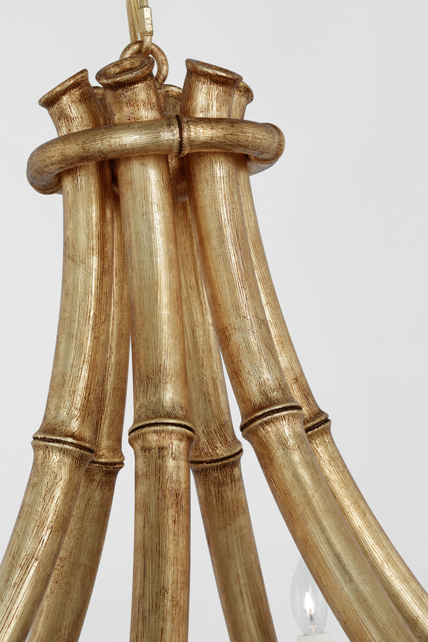 Alana 39" Chandelier | Gilded Plaster