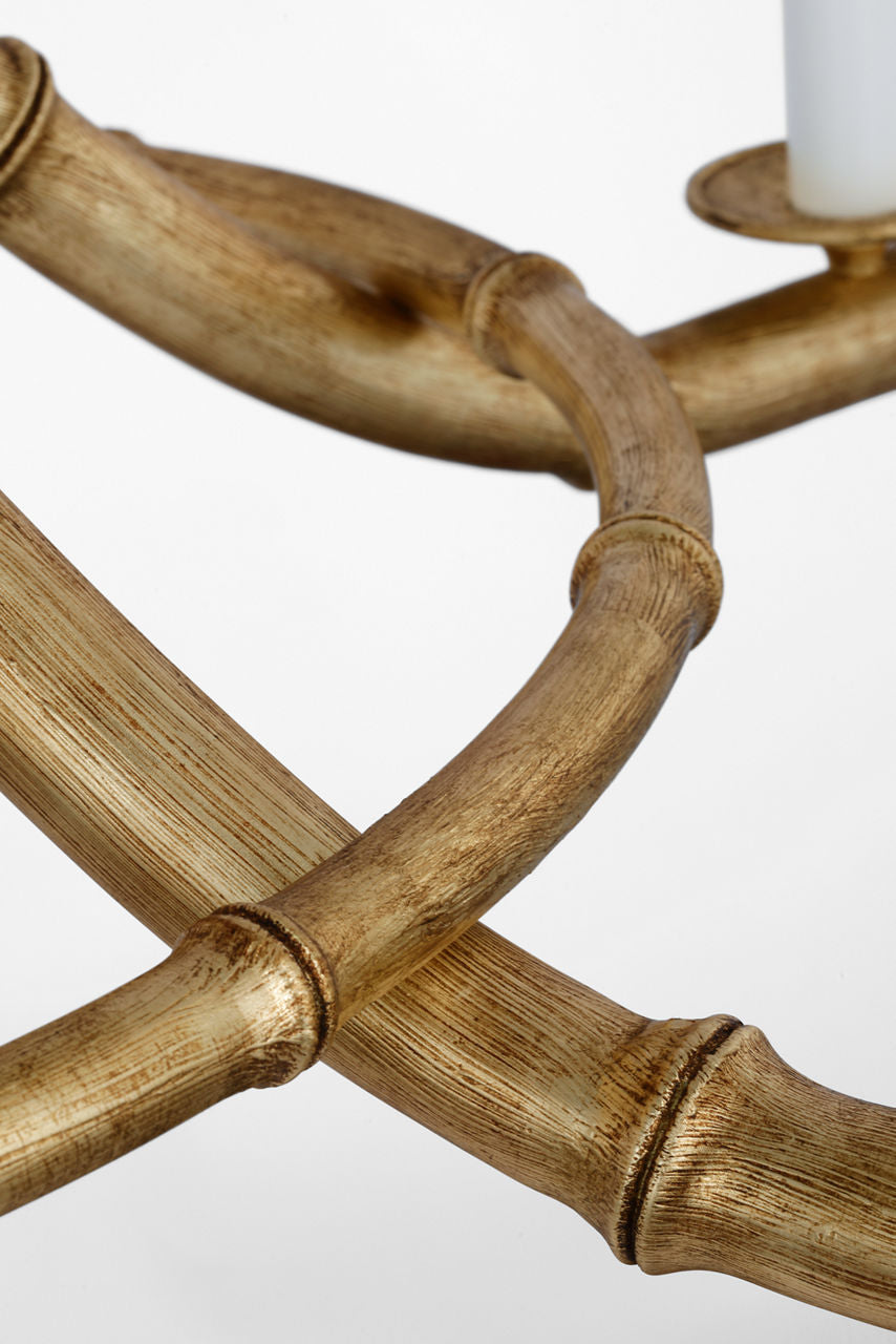 Alana 39" Chandelier | Gilded Plaster