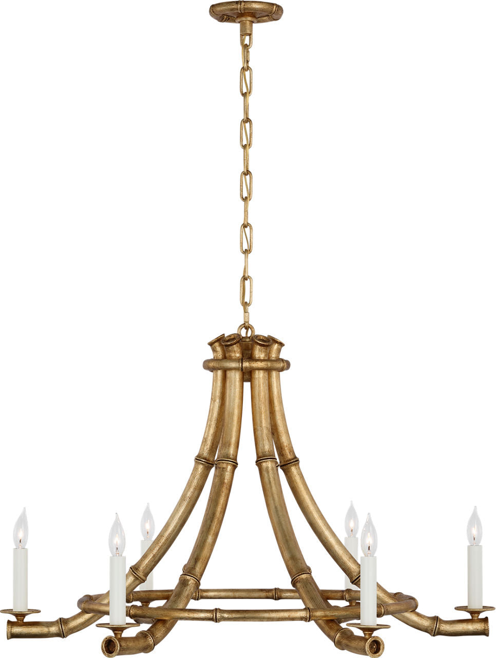 Alana 39" Chandelier | Gilded Plaster