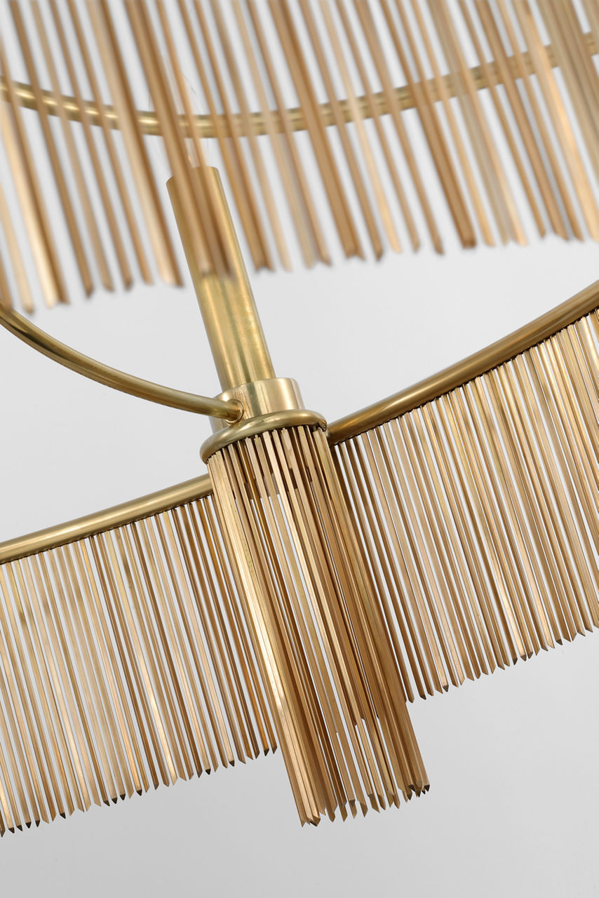 Sutton 34" Chandelier | Antique-Burnished Brass