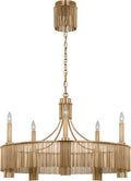 Sutton 34" Chandelier | Antique-Burnished Brass