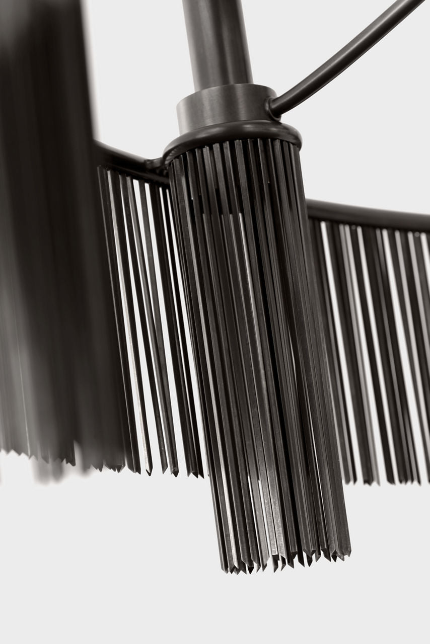 Sutton 50" Three Tier Chandelier | Bronze
