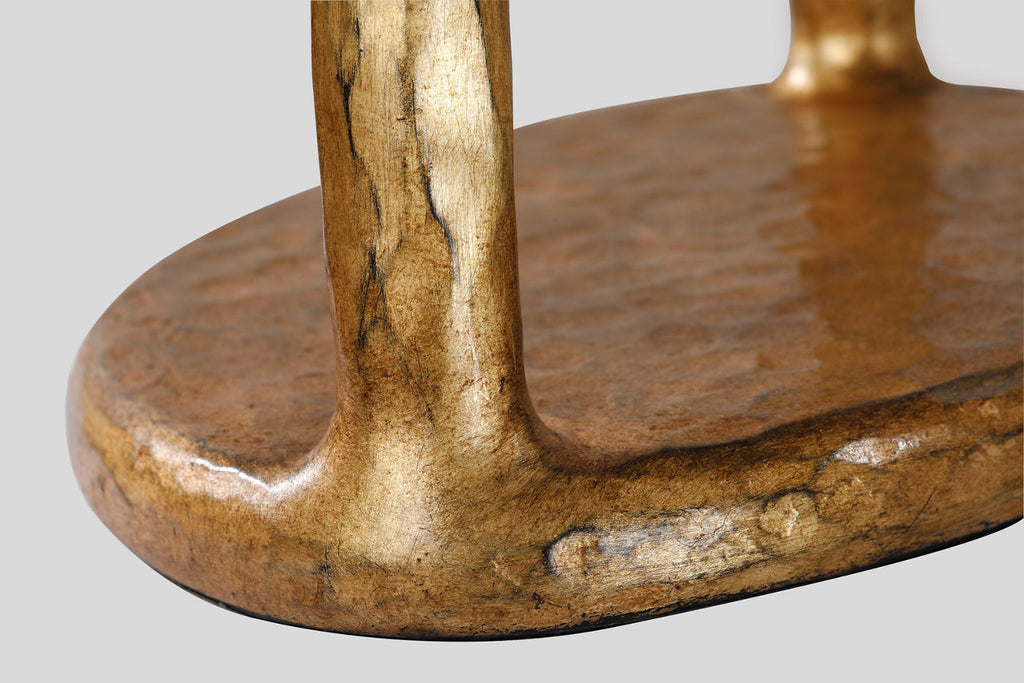 Cesta 60" Sculpted Floor Lamp | Gilded Iron | Linen Shade