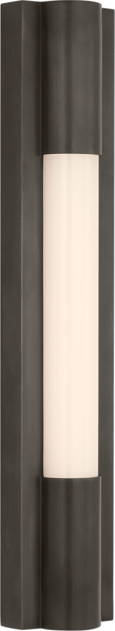 Ellington 16" Slimline Bath Light | Bronze | White Glass