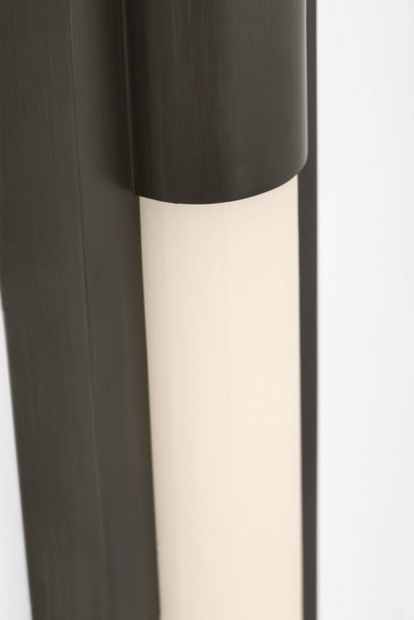 Ellington 16" Slimline Bath Light | Bronze | White Glass