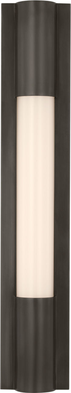 Ellington 16" Slimline Bath Light | Bronze | White Glass