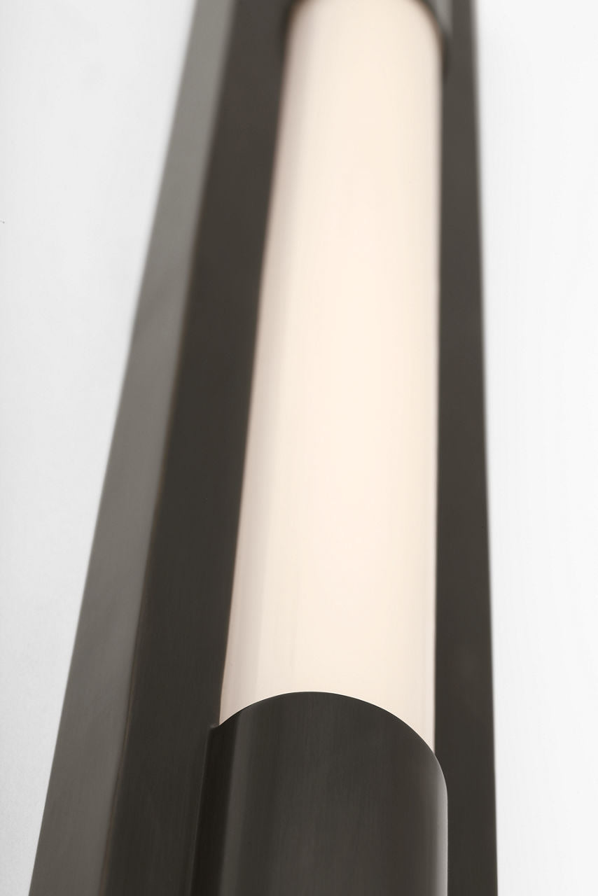 Ellington 24" Slimline Bath Light | Bronze | White Glass