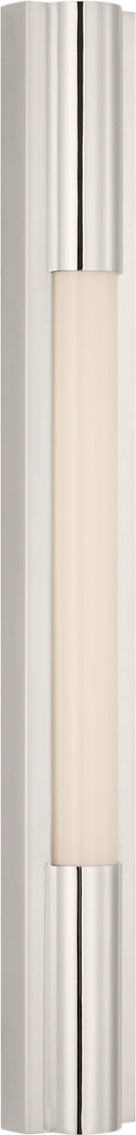 Ellington 24" Slimline Bath Light | Polished Nickel | White Glass