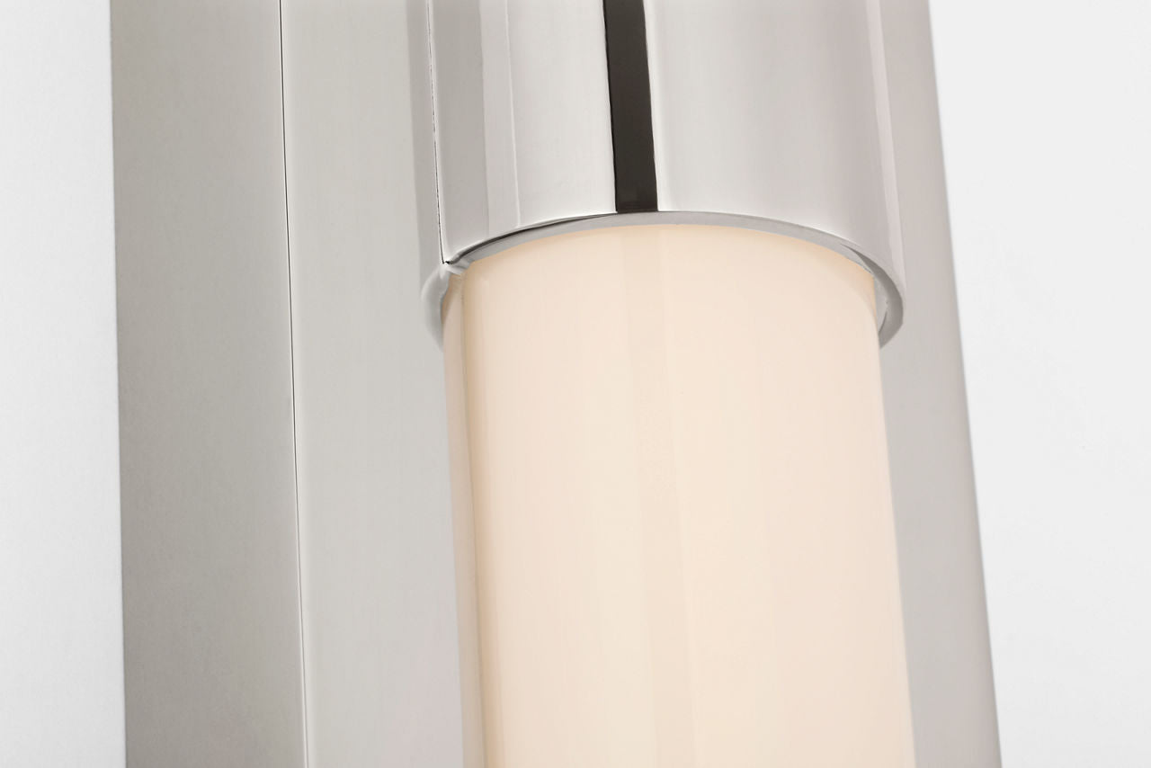 Ellington 24" Slimline Bath Light | Polished Nickel | White Glass