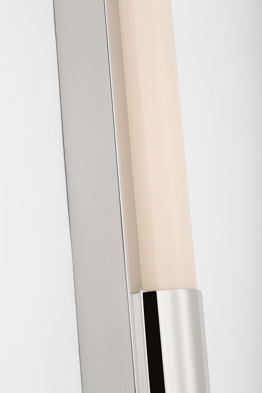 Ellington 24" Slimline Bath Light | Polished Nickel | White Glass