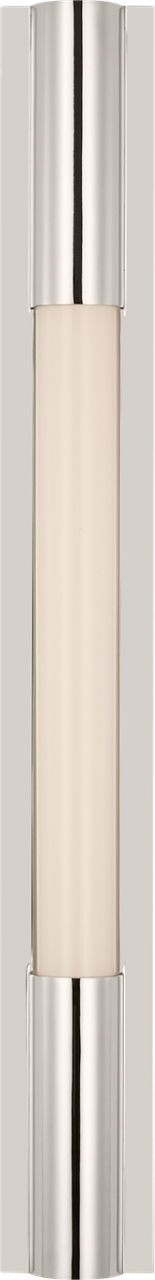 Ellington 24" Slimline Bath Light | Polished Nickel | White Glass