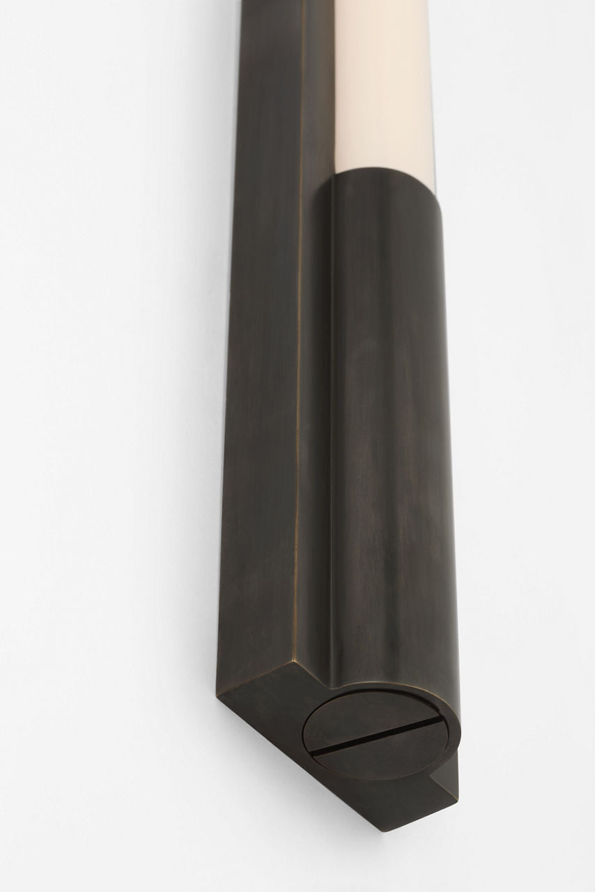 Ellington 32" Slimline Bath Light | Bronze | White Glass