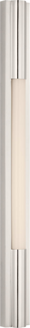Ellington 32" Slimline Bath Light | Polished Nickel | White Glass