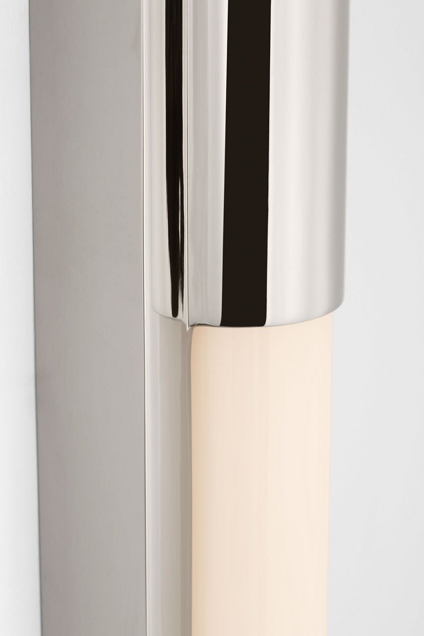 Ellington 32" Slimline Bath Light | Polished Nickel | White Glass