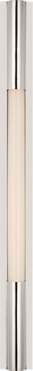 Ellington 32" Slimline Bath Light | Polished Nickel | White Glass