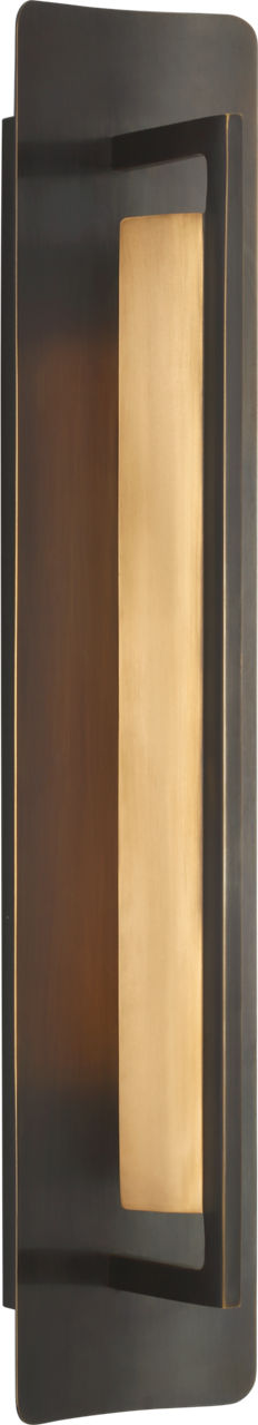 Tristan 20" Reflector Sconce | Bronze and Hand-Rubbed Antique Brass