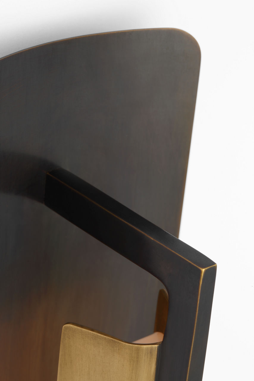 Tristan 20" Reflector Sconce | Bronze and Hand-Rubbed Antique Brass