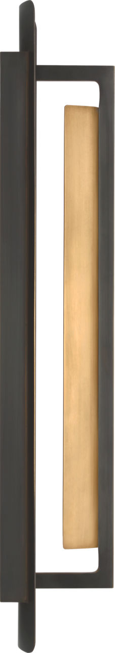 Tristan 20" Reflector Sconce | Bronze and Hand-Rubbed Antique Brass