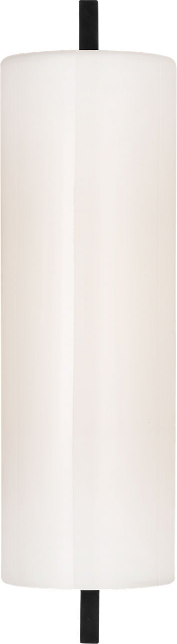 Bowen 16" Linear Bath Sconce | Bronze | White Glass Shade