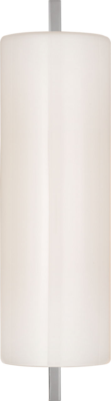 Bowen 16" Linear Bath Sconce | Polished Nickel | White Glass Shade
