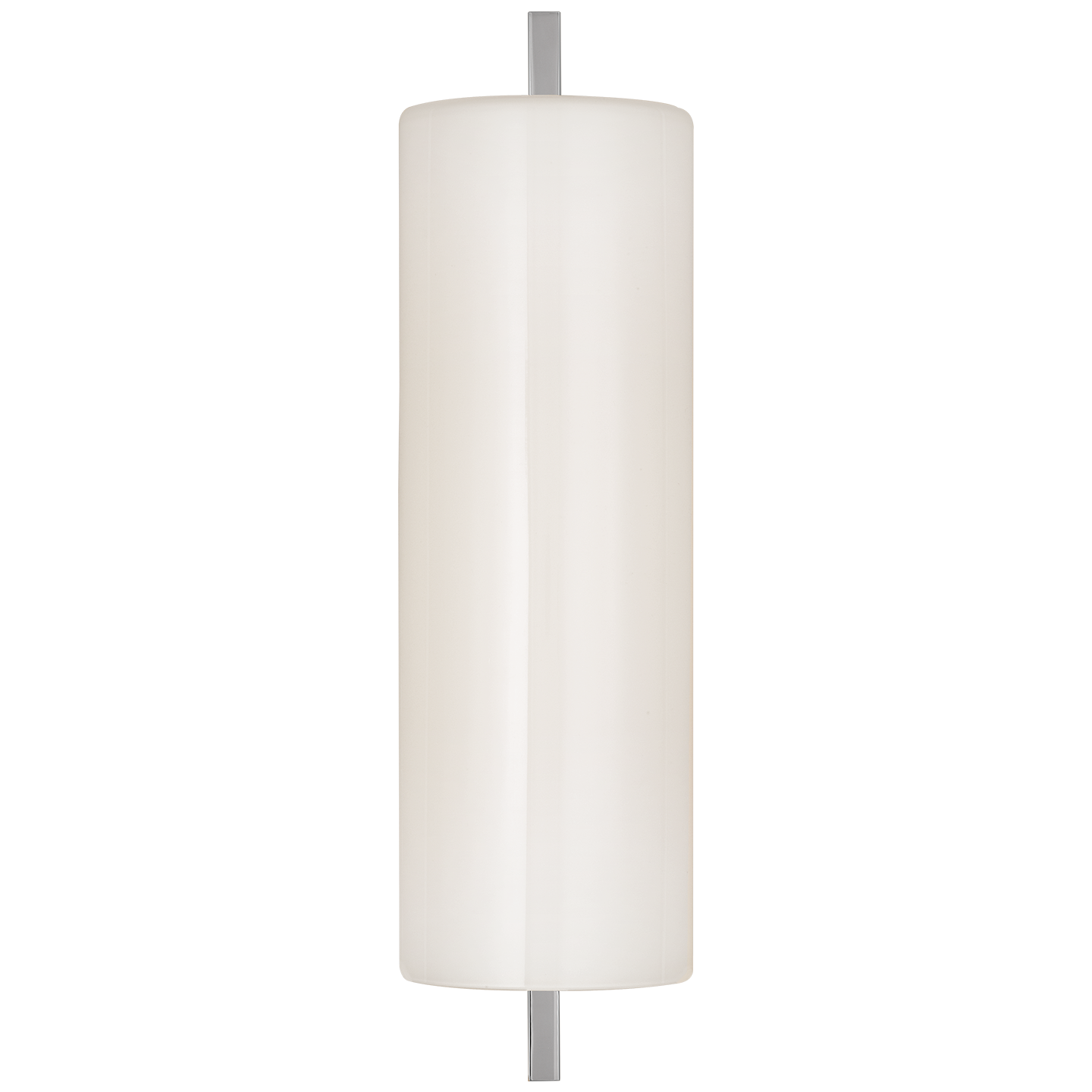 Bowen 16" Linear Bath Sconce | Polished Nickel | White Glass Shade