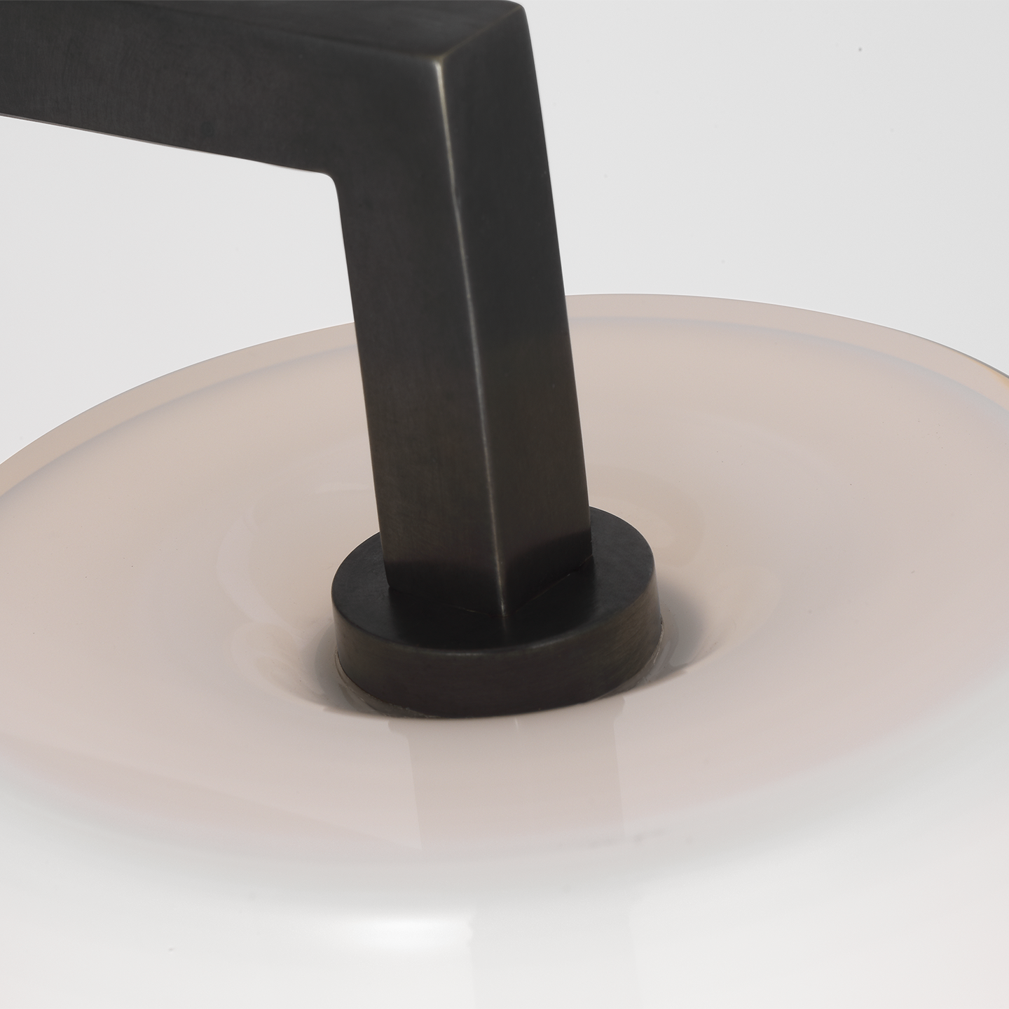 Bowen 21" Linear Bath Sconce | Bronze | White Glass Shade