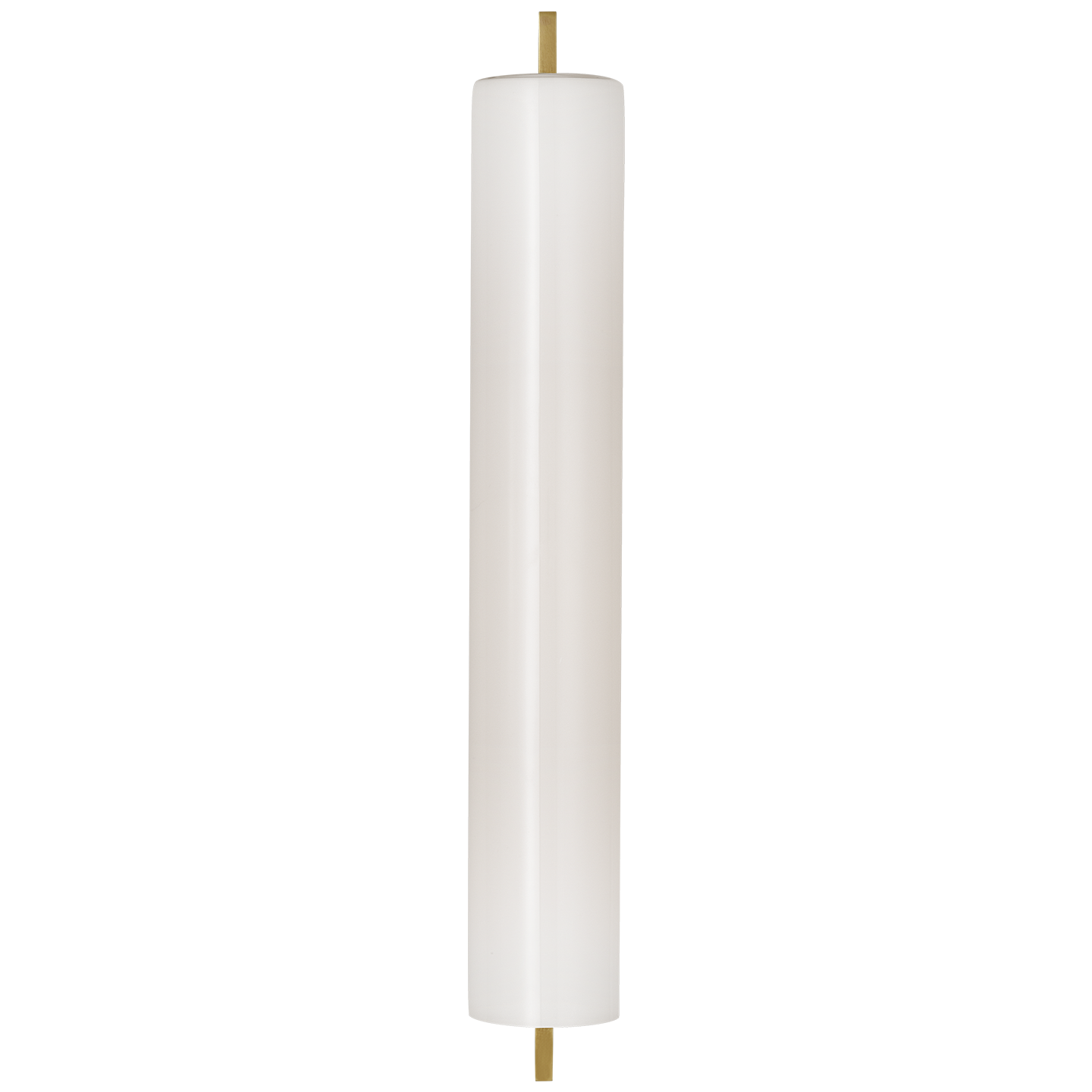 Bowen 21" Linear Bath Sconce | Hand-Rubbed Antique Brass | White Glass Shade