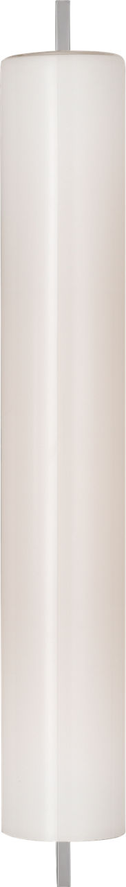 Bowen 21" Linear Bath Sconce | Polished Nickel | White Glass Shade