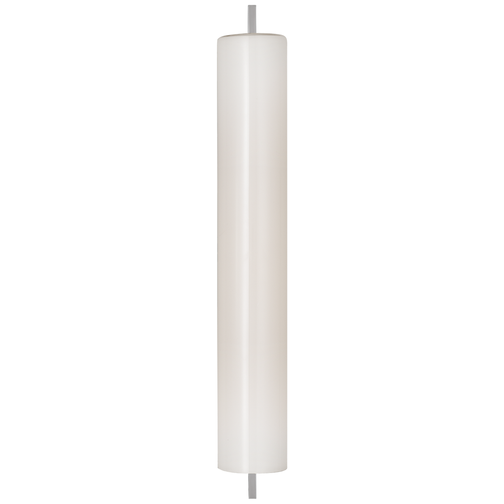 Bowen 21" Linear Bath Sconce | Polished Nickel | White Glass Shade