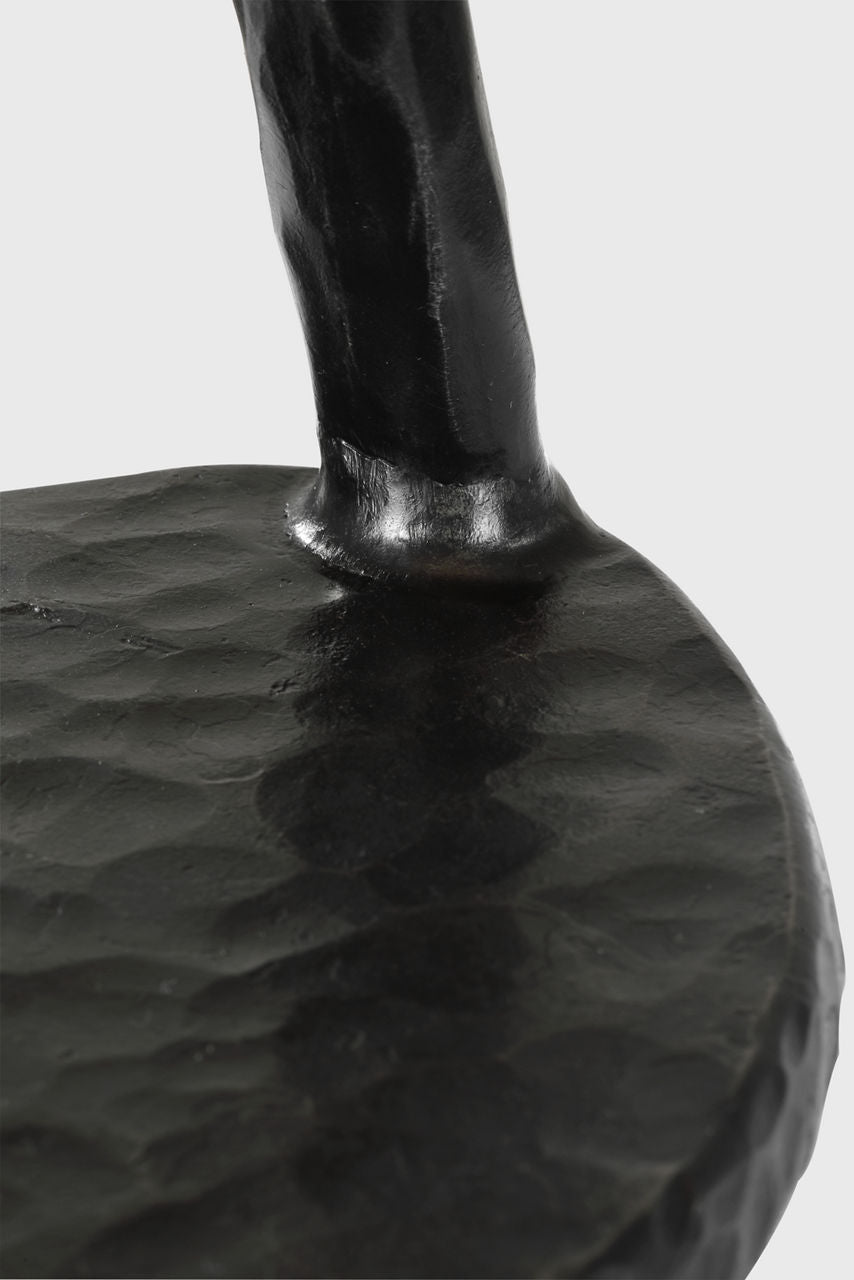 Cesta 28" Sculpted Table Lamp | Aged Iron | Linen Shade
