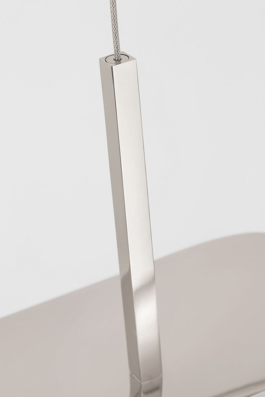 Tristan 54" Reflector Linear Chandelier | Polished Nickel