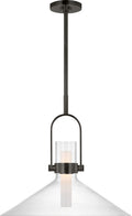Larkin 24" Empire Pendant | Bronze | Clear Glass