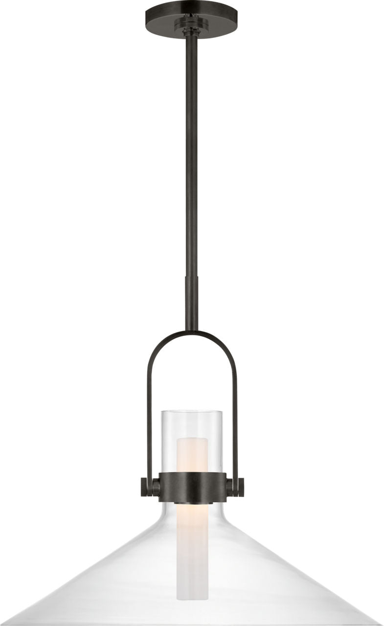 Larkin 24" Empire Pendant | Bronze | Clear Glass