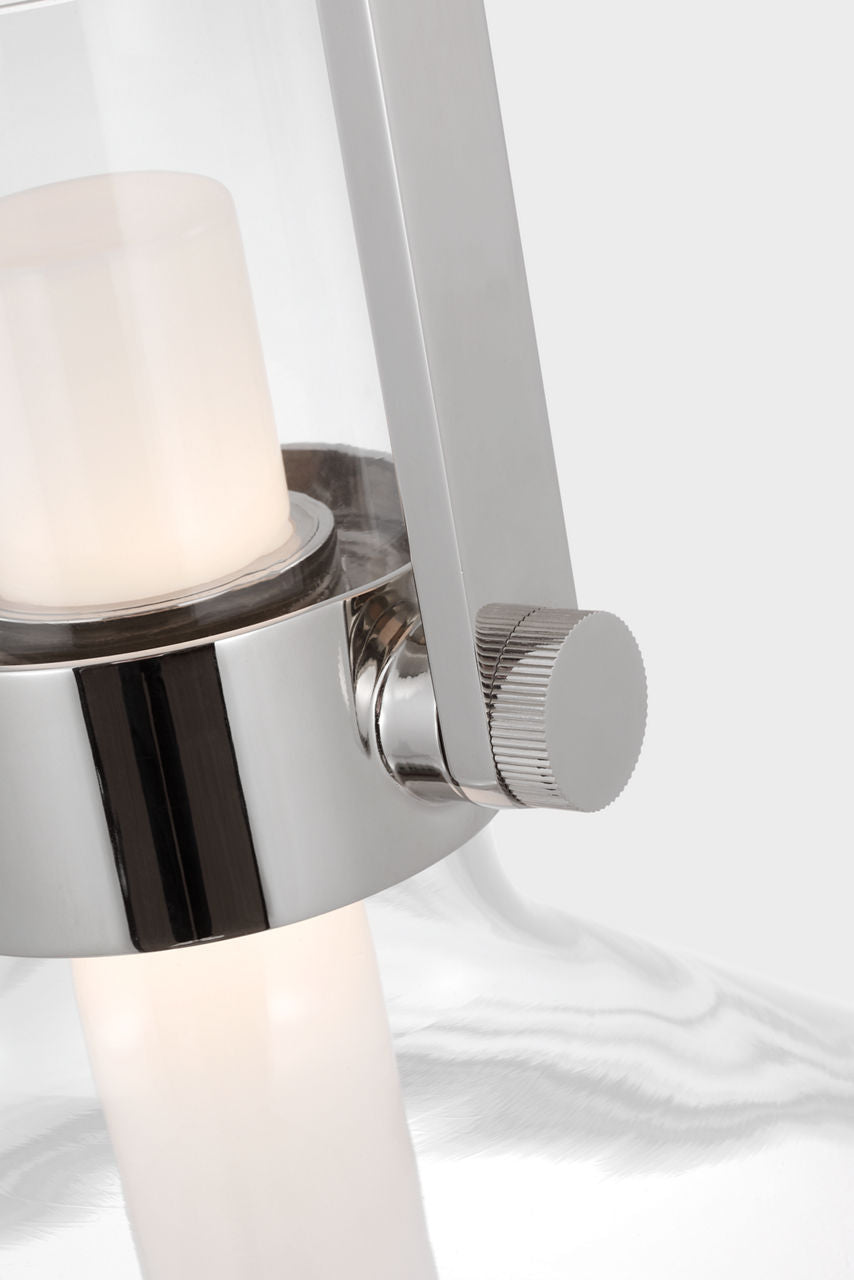 Larkin 24" Empire Pendant | Polished Nickel | Clear Glass