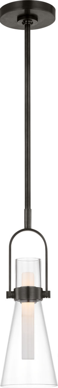 Larkin 5.5" Conical Pendant | Bronze | Clear Glass