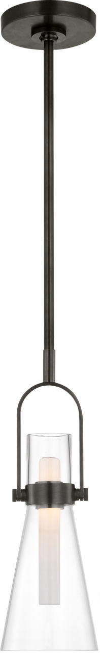Larkin 5.5" Conical Pendant | Bronze | Clear Glass