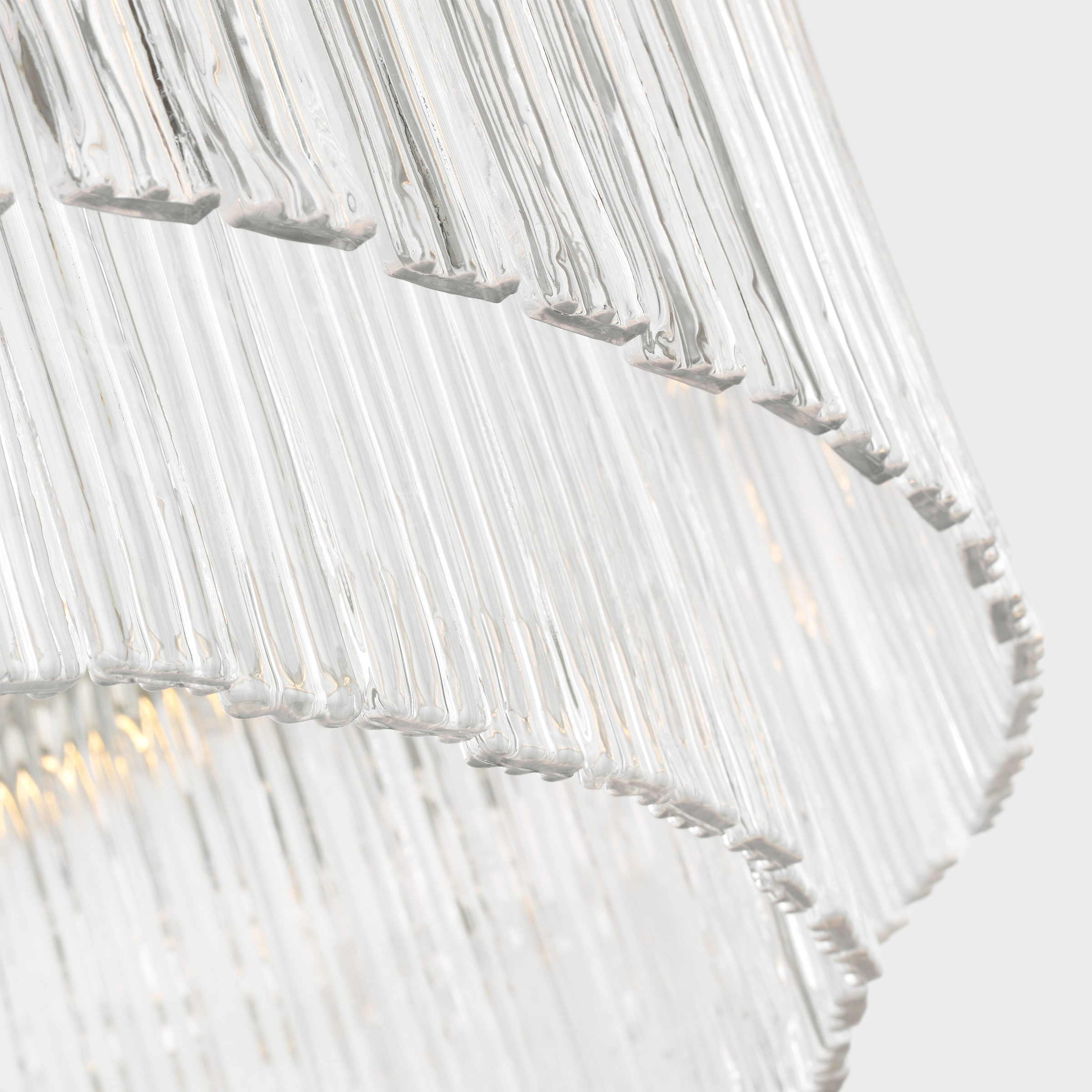 Maderno 36" Chandelier | Hand-Rubbed Antique Brass | Clear Glass
