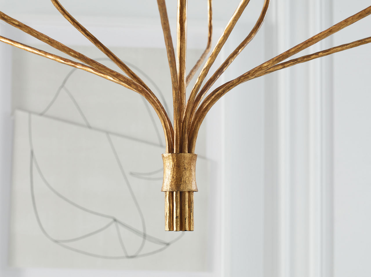 Belfair Large Two-Tier Chandelier | Gilded Iron