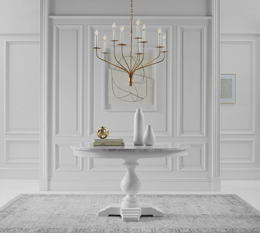 Belfair Large Two-Tier Chandelier | Gilded Iron