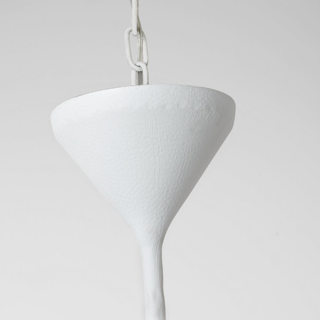 Alberto Large Single Tier Chandelier | Plaster White