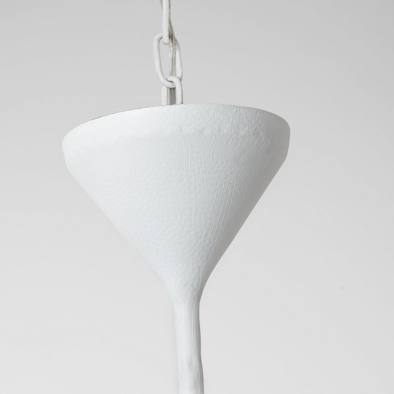 Alberto Large Single Tier Chandelier | Plaster White