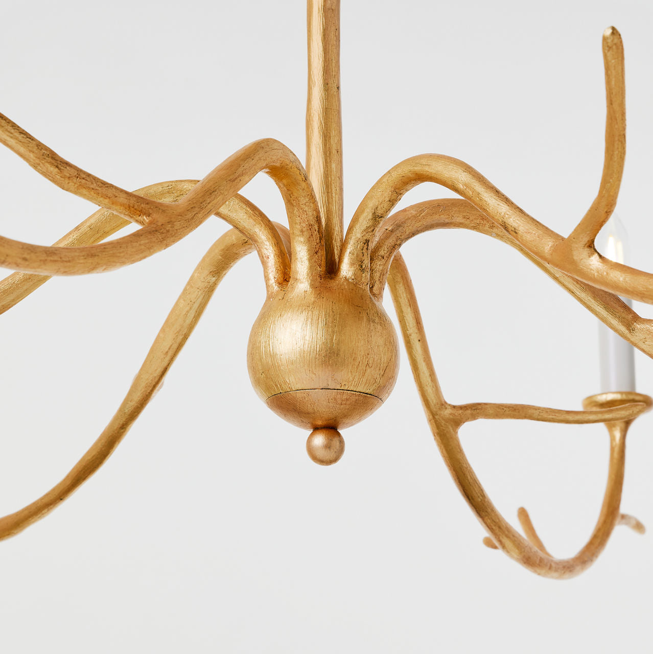 Iberia Large Chandelier | Antique Gold Leaf