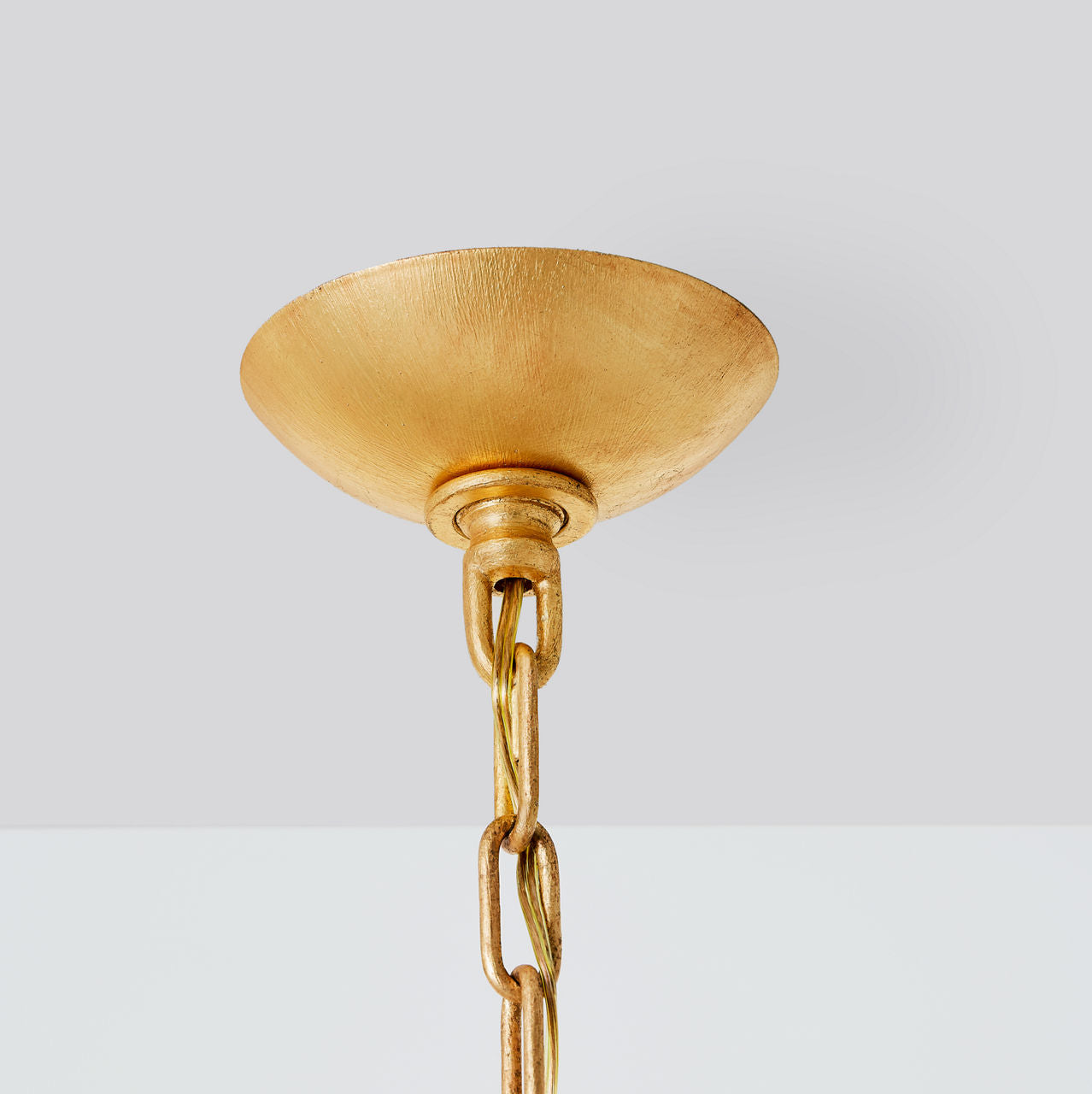 Iberia Large Chandelier | Antique Gold Leaf