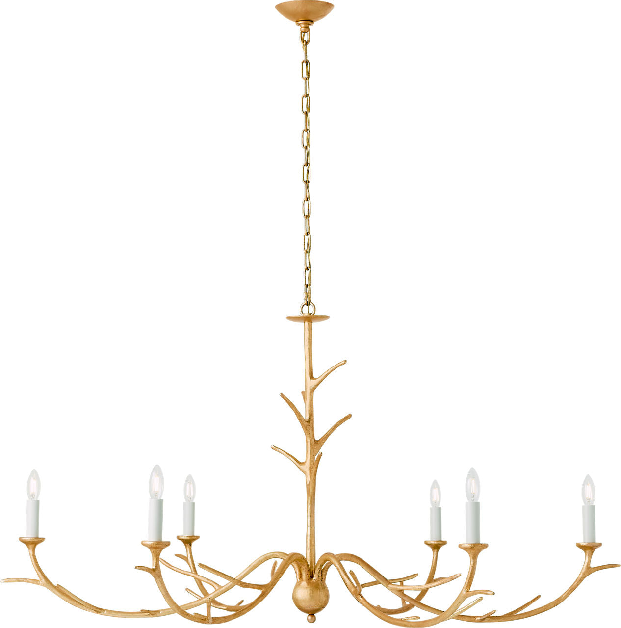 Iberia Large Chandelier | Antique Gold Leaf