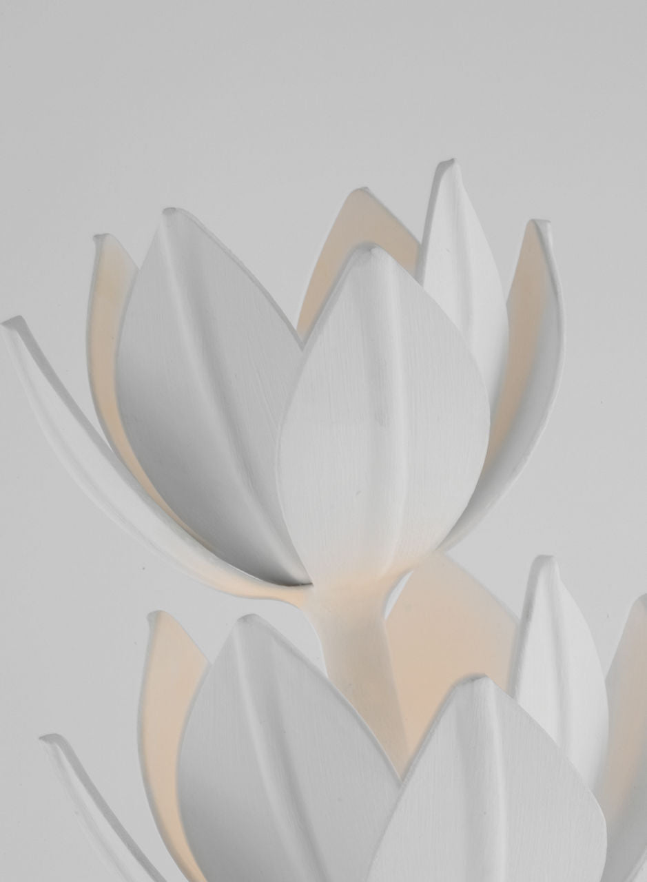 Alberto 70" Floor Torchiere | Plaster White