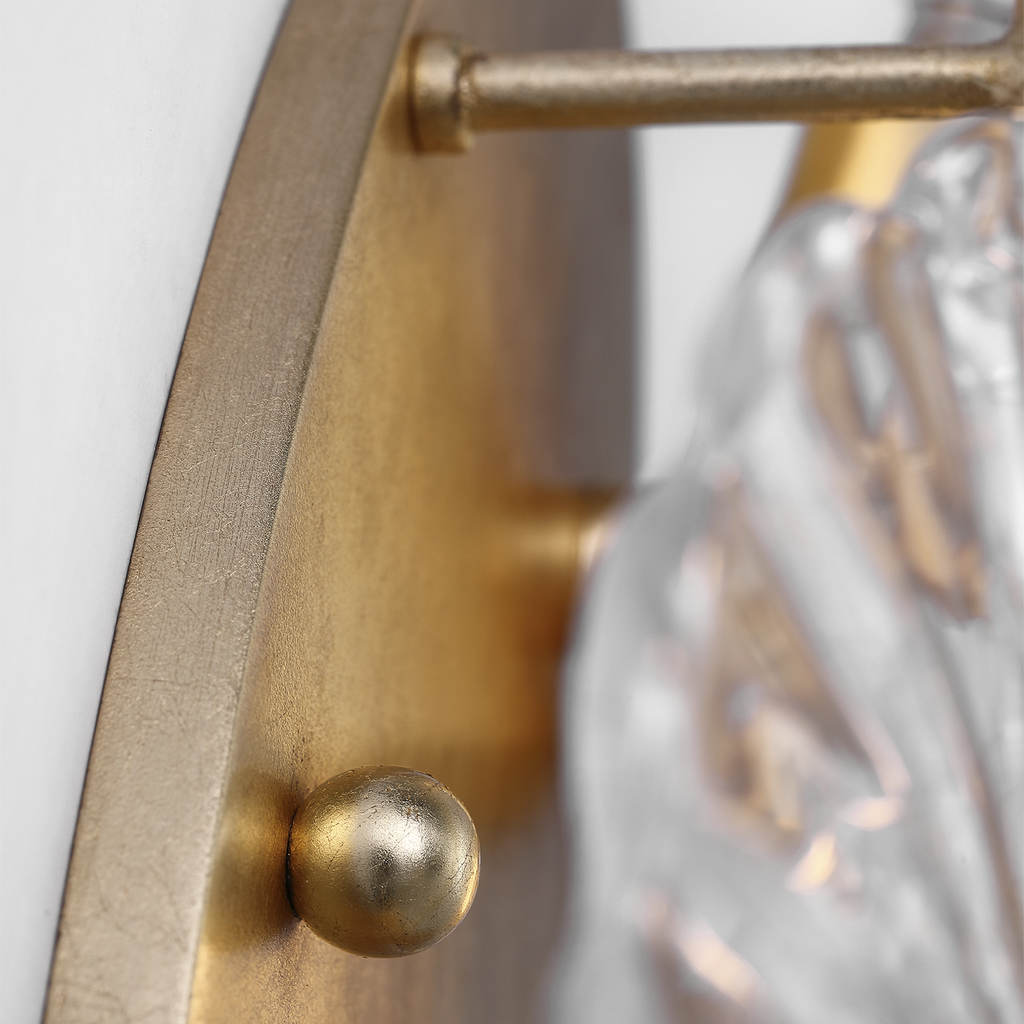 Gianna 21" Layered Sconce | Gild | Clear Glass